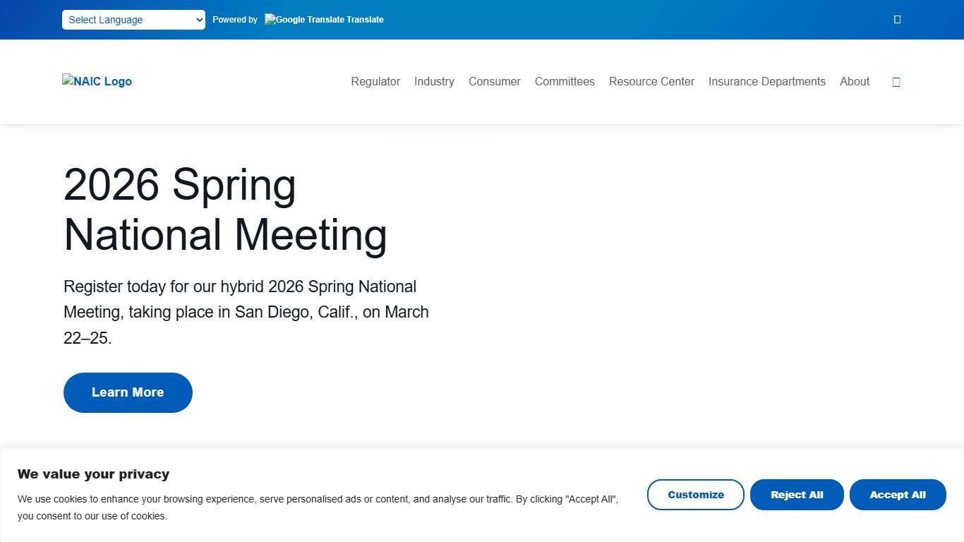 NAIC - Supporting Insurance, Regulators, & Public Interest